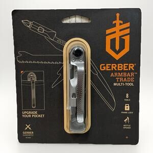 Gerber Armbar Trade Multi-Tool 2.5" Stainless Steel Blade 8 Functions 3.1oz Onyx